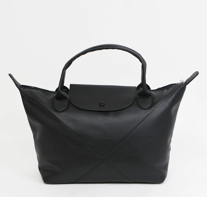 Caracol Black Leather Bag